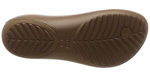 Crocs Sexi Flip Women, Sandalias para Mujer, Marrón (Bronze/Bronze 860), 37/38 EU