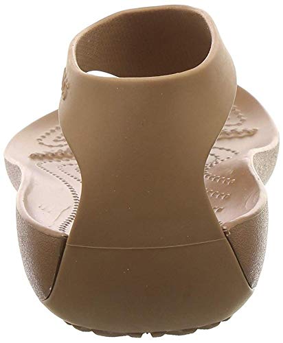 Crocs Sexi Flip Women, Sandalias para Mujer, Marrón (Bronze/Bronze 860), 37/38 EU