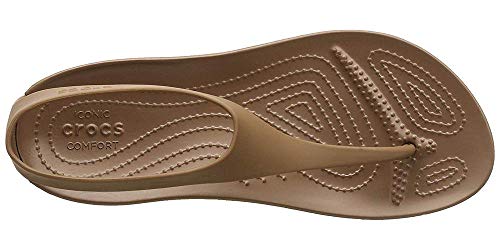 Crocs Sexi Flip Women, Sandalias para Mujer, Marrón (Bronze/Bronze 860), 37/38 EU