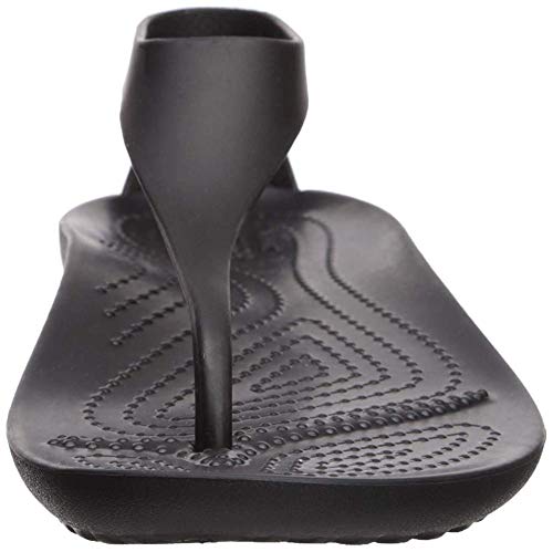Crocs Sexi Flip Women, Sandalias para Mujer, Negro (Black/Black 060), 41/42 EU