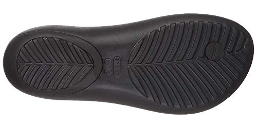 Crocs Sexi Flip Women, Sandalias para Mujer, Negro (Black/Black 060), 41/42 EU