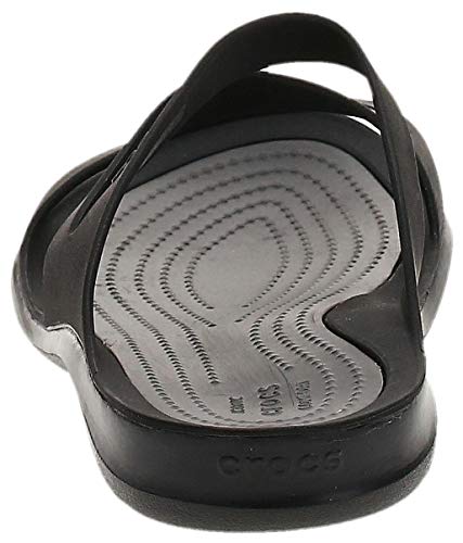 Crocs Swiftwater Sandal Women, Chanclas para Mujer, Negro (Black/Black), 37/38 EU