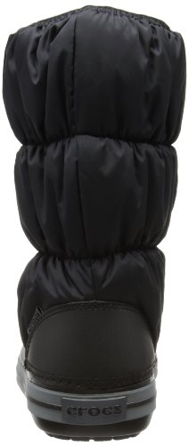 Crocs Winter Puff Boots, Botas de Nieve para Mujer, Negro (Black/Charcoal 070), 37/38 EU