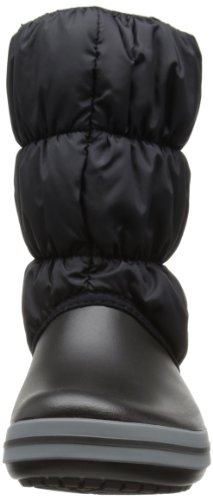 Crocs Winter Puff Boots, Botas de Nieve para Mujer, Negro (Black/Charcoal 070), 37/38 EU