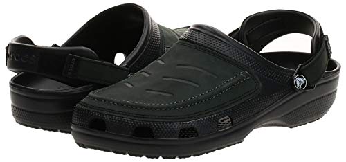 Crocs Yukon Vista Clog M, Zuecos para Hombre, Negro (Black/Black 060), 45/46 EU