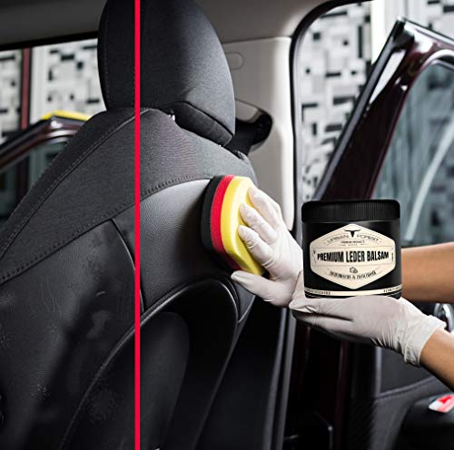 Cuidado del Cuero incoloro para Coche Muebles Chaquetas Bolsos sofá Zapatos sillín Cuero BÁLSAMO de URBAN FOREST con Aceite de Cera de Abejas y Aguacate, tamaño: 500ml