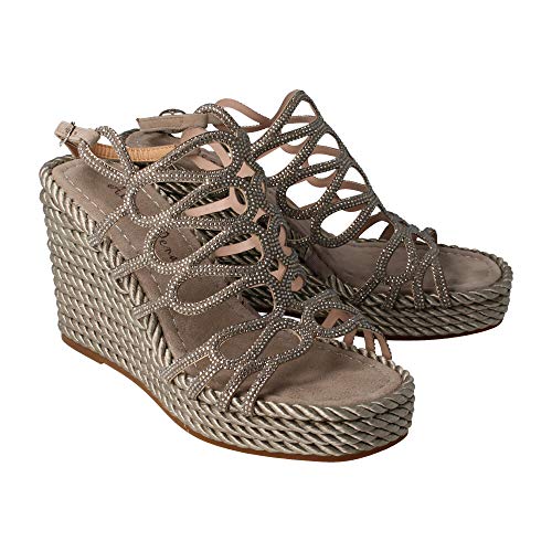 Cuña Alma en Pena Abotinada Brillos Gris 37