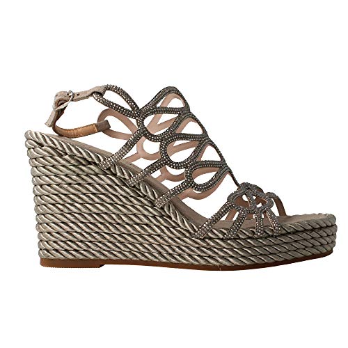 Cuña Alma en Pena Abotinada Brillos Gris 37