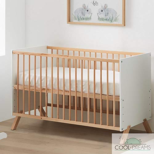 Cuna colecho Umami 120x60 + kit colecho + barandillas para convertir la cuna en cama