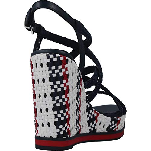 Cuña Mujer Tommy Hilfiger Interwoven High Wedge Marino 40