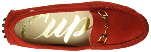 CUPLÉ Serraje Tacos, Mocasines Mujer, Rojo (Fuego), 36 EU