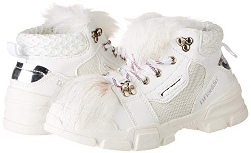 D. Franklin Treckton, Zapatillas para Mujer, Blanco (Blanco 0001), 41 EU