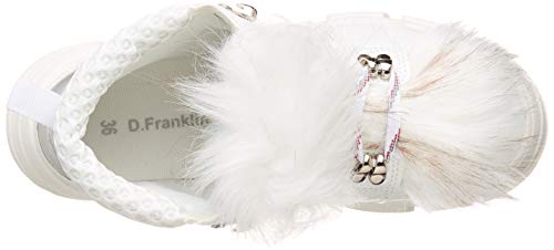 D. Franklin Treckton, Zapatillas para Mujer, Blanco (Blanco 0001), 41 EU