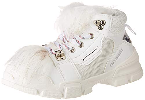 D. Franklin Treckton, Zapatillas para Mujer, Blanco (Blanco 0001), 41 EU