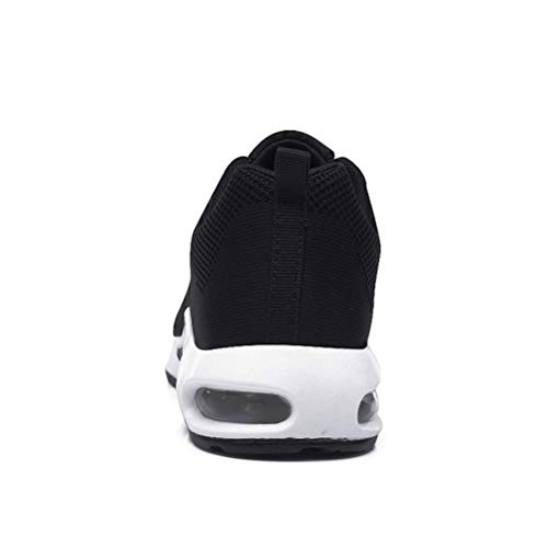 Dannto Zapatos Deporte Mujer Zapatillas Deportivas Correr Gimnasio Casual Zapatos para Caminar Mesh Running Transpirable Aumentar Más Altos Sneakers (Negro-B,37)