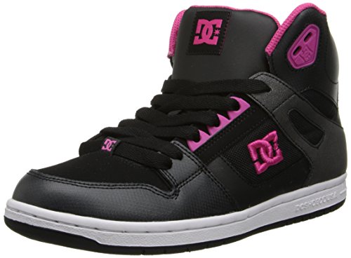 DC Rebound High J Shoe HCO, Zapatillas Altas para Mujer, Negro (Black/Fuchsia-BFU), 36 EU