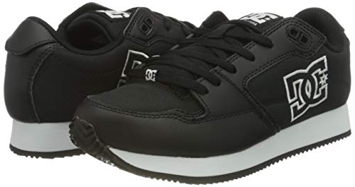 DC Shoes Alias, Zapatillas para Mujer, Black/White, 36 EU