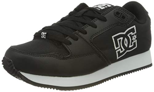 DC Shoes Alias, Zapatillas para Mujer, Black/White, 36 EU
