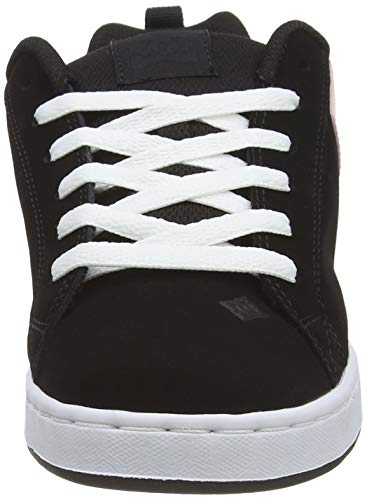DC Shoes Court Graffik, Zapato de Skate para Mujer, Black/Super Pink, 36.5 EU