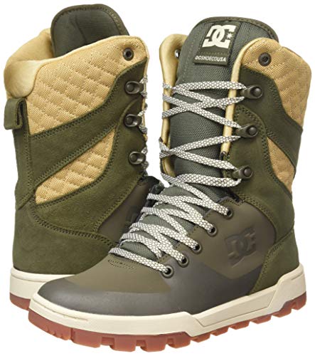 DC Shoes Nadene - Botas de Cuero de Pierna Alta con Cordones - Mujer - EU 39