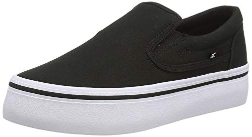 DC Shoes Trase Slip Platform - Zapatos de Plataforma sin Cordones - Mujer
