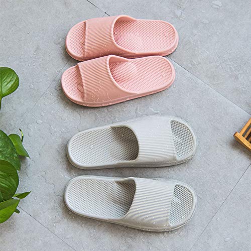 Decai Mujeres Zapatos de Piscina Chanclas de Playa para Hombre Zapatillas de Estar por Casa de Mujer Verano Baño Antideslizante EVA Masajes Playa Chanclas Sandalias Gris 40/41 EU