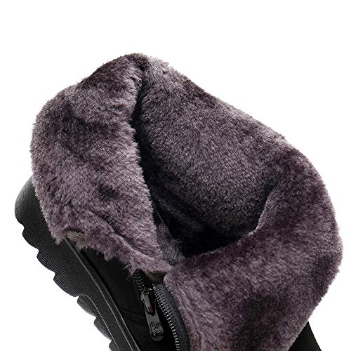 DEELIN Mujeres Botas Invierno LiquidacióN SeñOras Invierno Moda Tobillo Corto MáS Terciopelo para Mantener Caliente Zapatos De Nieve Calzado