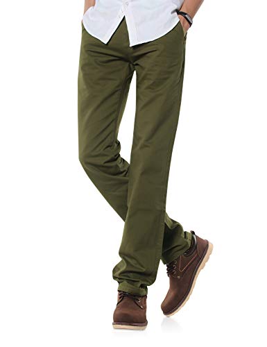 Demon&Hunter 900X Straight-Fit Series Hombre Chinos Pantalones Recto DH9006(36)