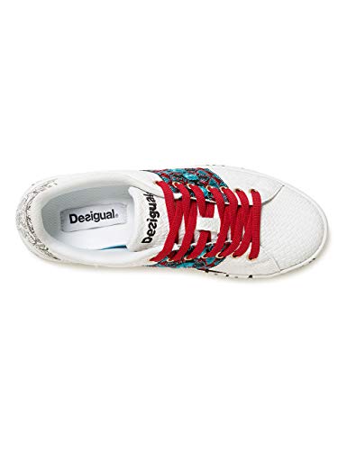 Desigual Cosmic Exotic Tropical, Zapatillas para Mujer, Blanco (Blanco 1000), 41 EU
