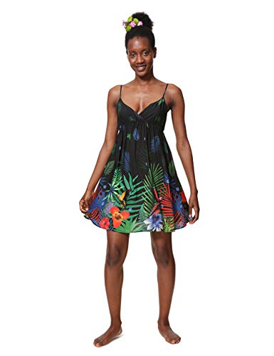 Desigual Dress Swimwear SIA Woman Black Vestido, Negro (Negro 2000), L para Mujer