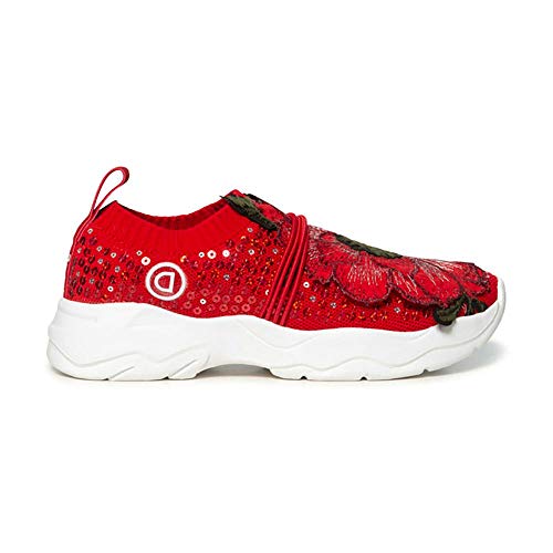 Desigual Flower Knitted - 41, Rojo