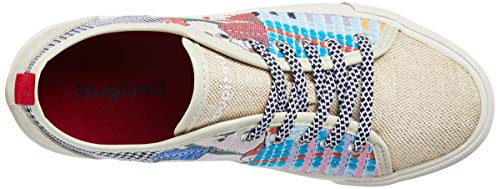 Desigual Shoes Alpha Patch, Zapatillas Mujer, Beige Cream 1011, 36 EU