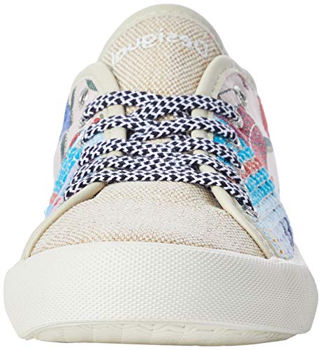 Desigual Shoes Alpha Patch, Zapatillas Mujer, Beige Cream 1011, 36 EU