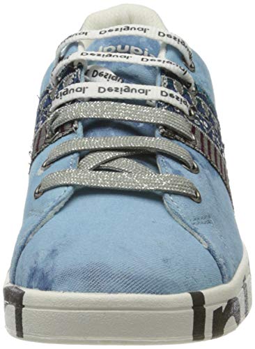 Desigual Shoes Cosmic Exotic, Zapatillas Mujer, Azul Denim Dark Blue 5008, 40 EU
