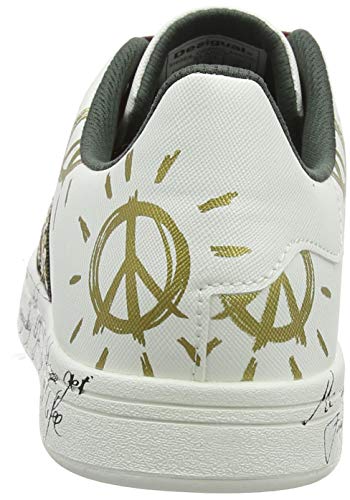 Desigual Shoes Cosmic Exotic, Zapatillas Mujer, Blanco (White 1000), 36 EU