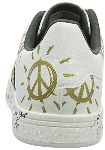 Desigual Shoes Cosmic Exotic, Zapatillas Mujer, Blanco (White 1000), 39 EU