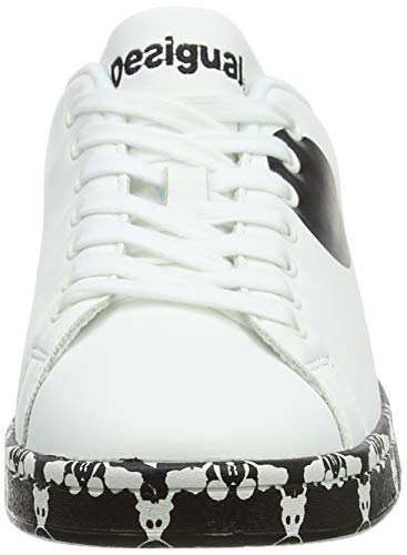 Desigual Shoes (Cosmic_Mickey), Zapatillas Mujer, Blanco (Blanco 1000), 36 EU