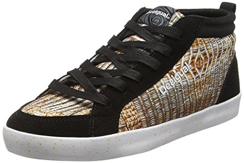 Desigual Shoes_Classic Mid G, Zapatillas Deportivas para Interior para Mujer, Dorado (DORADO8010), 36 EU