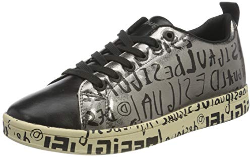 Desigual Shoes_Cosmic_letteri, Zapatillas para Mujer, Azul, 40 EU