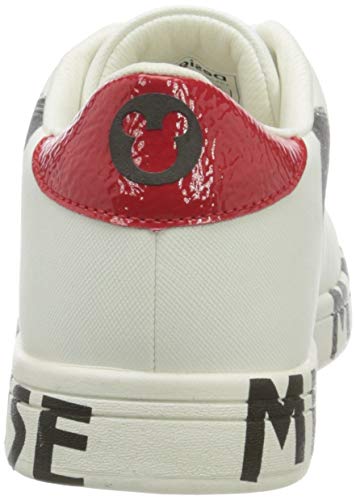 Desigual Shoes_Cosmic_Mickey, Zapatillas Mujer, Blanco, 41 EU