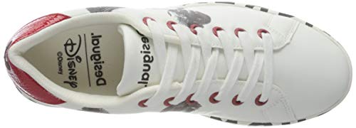Desigual Shoes_Cosmic_Mickey, Zapatillas Mujer, Blanco, 41 EU