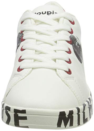 Desigual Shoes_Cosmic_Mickey, Zapatillas Mujer, Blanco, 41 EU