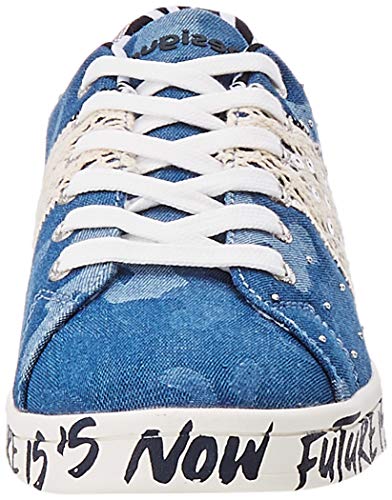 Desigual Shoes_Cosmic_Militar, Sneakers Mujer, Jeans, 39 EU