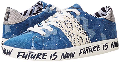 Desigual Shoes_Cosmic_Militar, Sneakers Mujer, Jeans, 39 EU