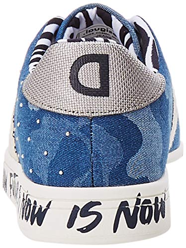Desigual Shoes_Cosmic_Militar, Sneakers Mujer, Jeans, 39 EU