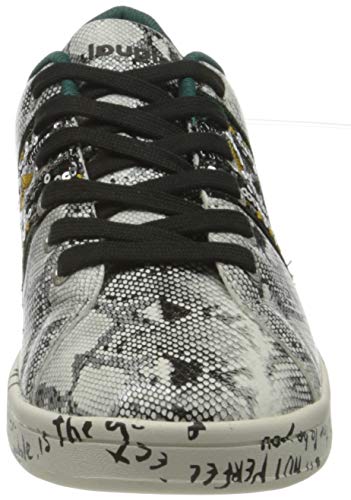 Desigual Shoes_Cosmic_Snake, Zapatillas para Mujer, Negro, 36 EU