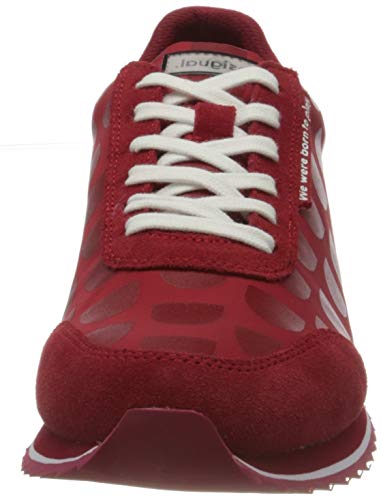 Desigual Shoes_Pegaso_logoman, Zapatillas Mujer, Rojo, 37 EU
