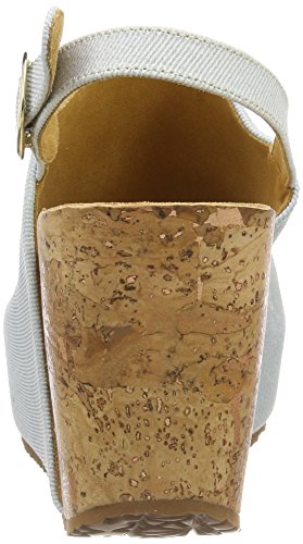 Desigual Shoes_Swan Tigers, Sandalias con Plataforma Plana para Mujer, Azul (5098 Starlight Blue), 41 EU