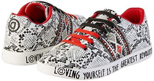 Desigual Snake Love Sn, Zapatillas Mujer, Gris (Gris Medio 2007), 36 EU