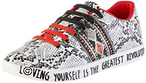 Desigual Snake Love Sn, Zapatillas Mujer, Gris (Gris Medio 2007), 36 EU